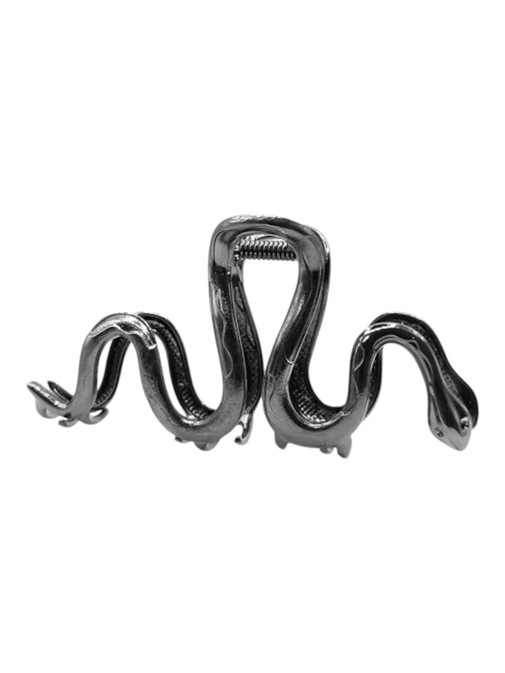 Darkstore Berlin Dark Silver Snake Hair Claw Clip